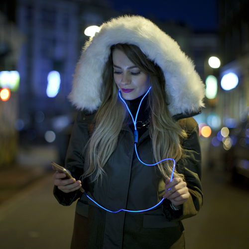 Neo Technology, Neo Light, headphones, trends, glow, bright, blue