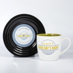 L&M Mug and Saucer Set - Hard Day's Night