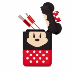 Disney Minnie Mouse 3D 3-in-1 Retractable Charging Cable 