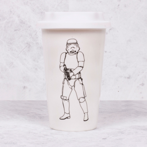 Original Stormtrooper - Ceramic Travel Mug - White