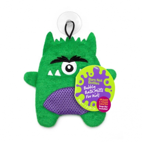 Bubbly Bath Mitts - Monty the Monster