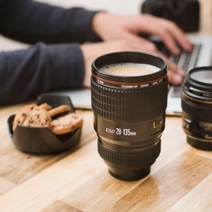 Camera Lens Cup - Black