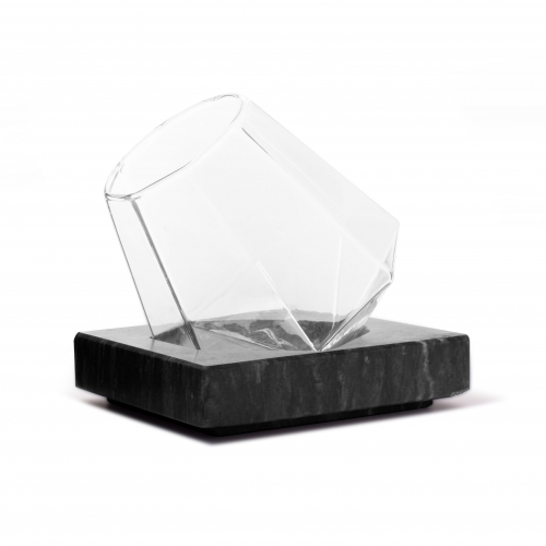 Diamond Glas inkl. Marmor-Untersetzer mit Kühleffekt