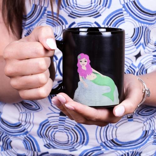 Tasse Meerjungfrau (Mermaid Heat Change Mug) - mit Farbwechsel   