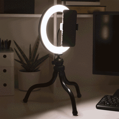 ORB - LED Selfie Ringlicht 8-Zoll mit flexiblem Stativ