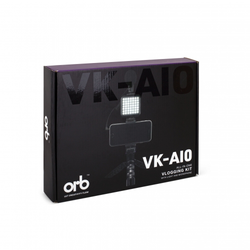 Orb - All-In-One Vlogging Kit with light and Microphone - VK-AIO
