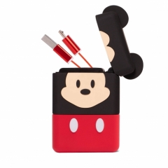 Disney Mickey Mouse 3D 3-in-1 Retractable Charging Cable