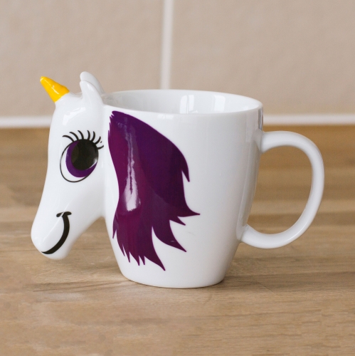Tasse Unicorn Mug - Einhorn Tasse mit Farbwechsel