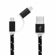 2in1 USB Ladekabel (200cm) - iPhone Lightning und Micro USB thumbnail image 0