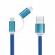 2in1 USB Ladekabel 20cm - iPhone Lightning und Micro USB thumbnail image 0